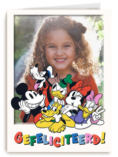 Mickey and Friends foto verjaardagskaart