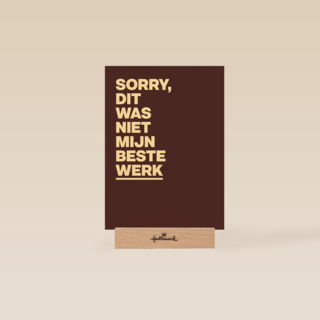 Sorry niet mijn beste werk AndC