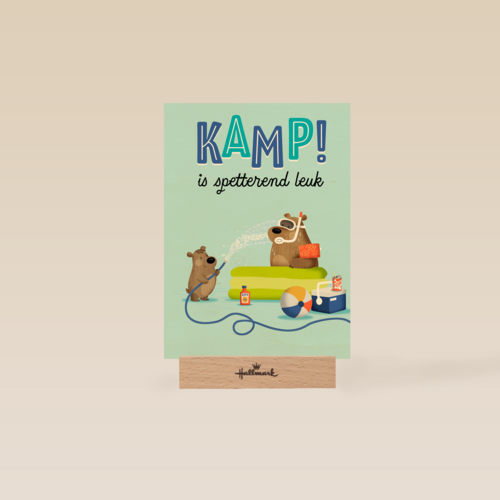 Sporta Op kamp kaart kamp is spetterend leuk