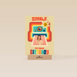 Smile its your birthday instant camera