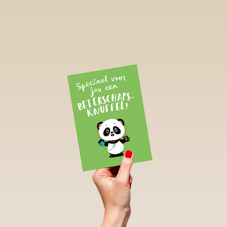 beterschapsknuffel van een panda