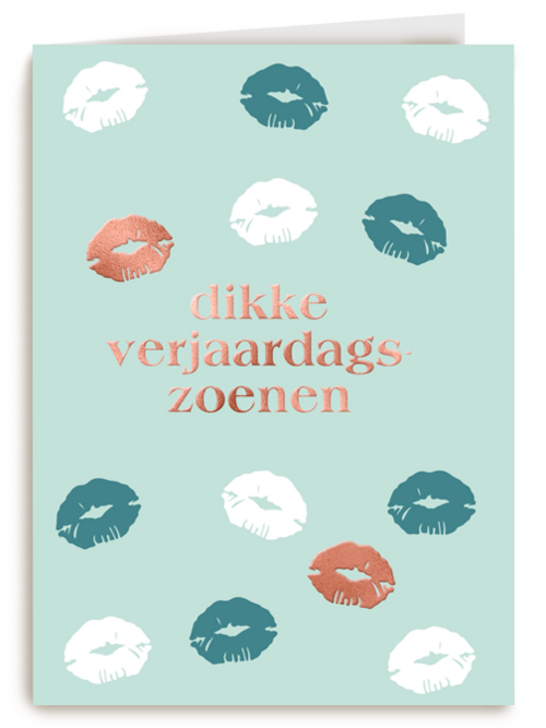 dikke gekleurde verjaardgszoenen