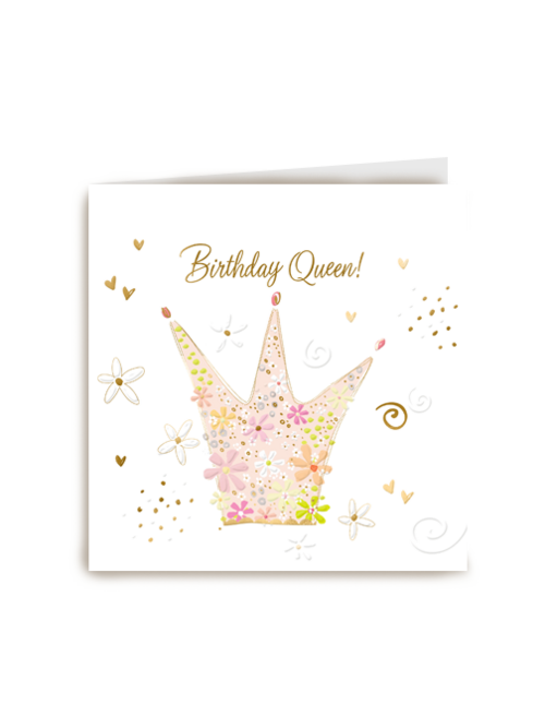 verjaardag kaart klassiek birthday queen turnowsky