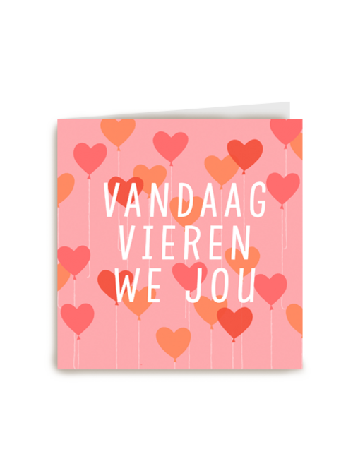 verjaardag kaart hip vandaag vieren we jou