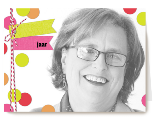 fotokaart vrouw roze