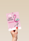 Verjaardagskaart flamingo aanpasbare tekst