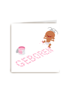 geboorte dochter verf grappig