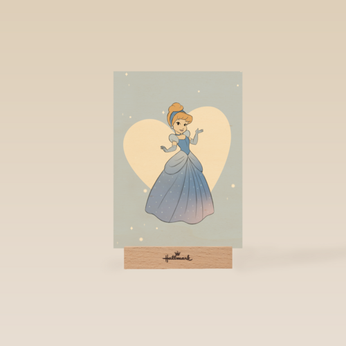 prinses kaart disney verjaardag blanco assepoester
