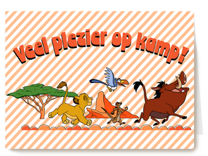 Lion King Veel Plezier Op Kamp