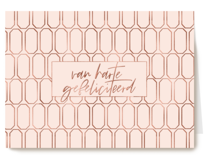 van harte gefeliciteerd met metallic patroon