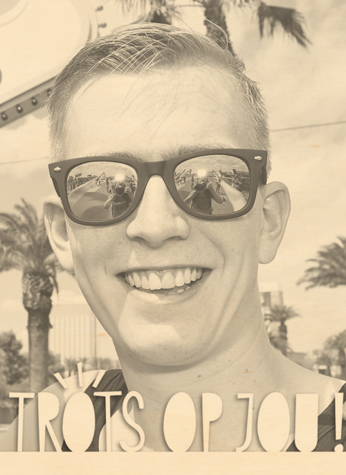 fotokaart staand trots op jou