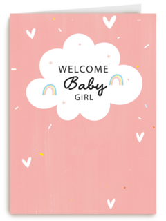 geboorte dochter wolkje welcome baby girl