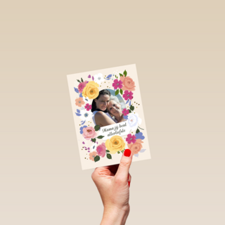 Mama allerliefste bloemen fotokaart