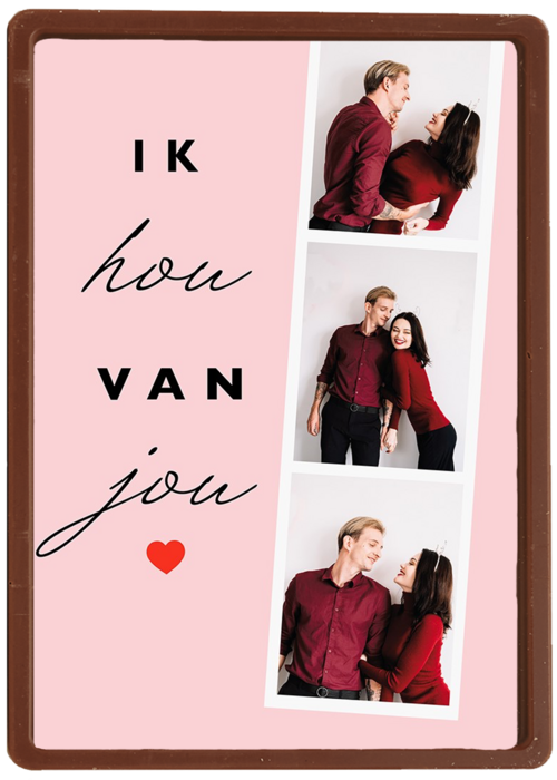 valentijnskaart foto ik hou van jou