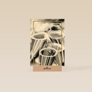 champagne glazen met goud randje