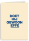 And C Doet hij gewoon effe