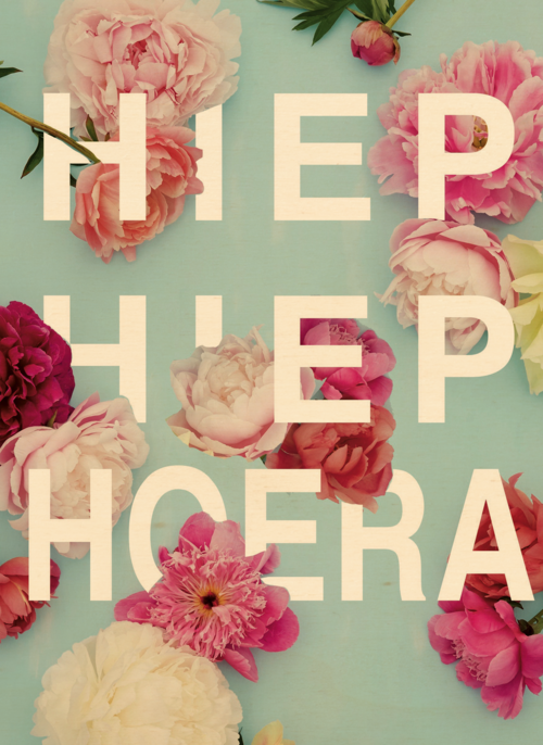 botanical kaart hiep hiep hoera