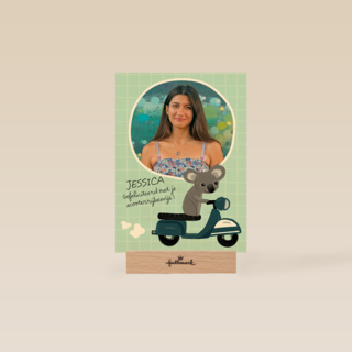 Scooter rijbewijs gefeliciteerd met naam en foto