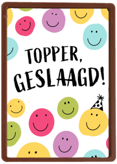Geslaagd Topper smilies