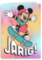 Verjaardagskaart Mickey Mouse skateboard