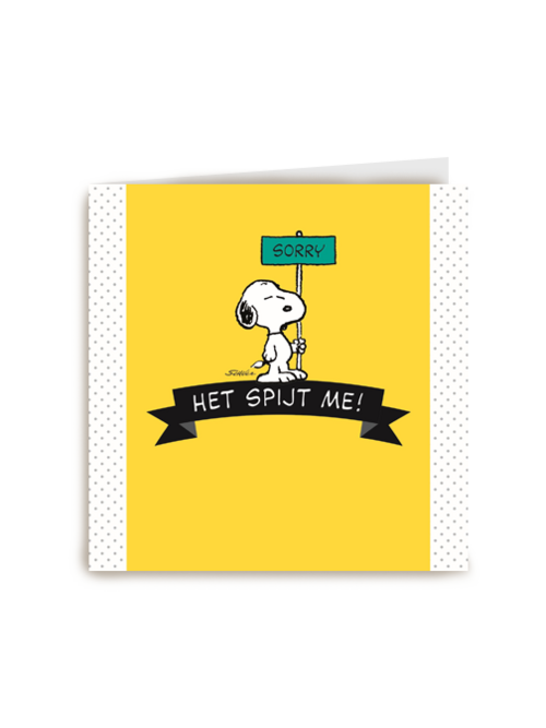 het spijt snoopy