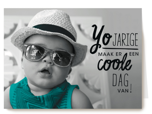 baby brabbel yo jarige maak er een coole dag van