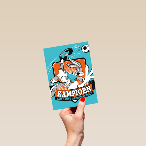kampioen van harte gefeliciteerd met bugs bunny