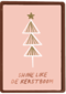kerstkaart hip shine like de kerstboom