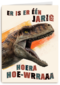 Dino tiger verjaardagskaart