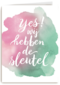 watercolor yes wij hebben de sleutel