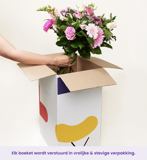 Boeket Bloemen Rode Rozen Luxe