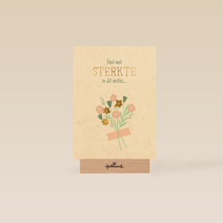 Condoleance heel veel sterkte boeket