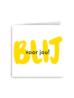 succes kaart blij voor jou