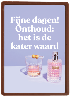 kerstkaart andc hip fijne dagen onthoud het is de kater waard
