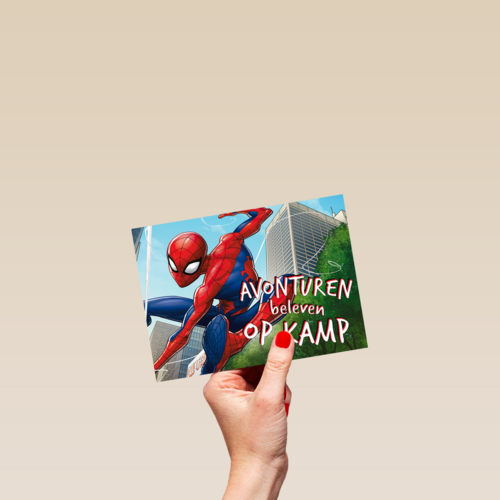 Avonturen beleven op kamp met Spiderman