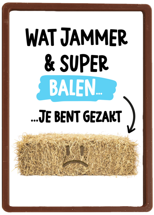 gezakt kaart balen
