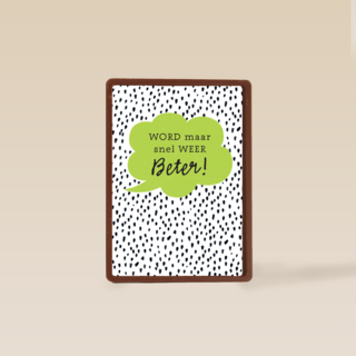 Beterschapskaart wolkje Word maar snel weer beter