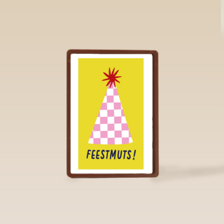 Verjaardagskaart Feestmuts