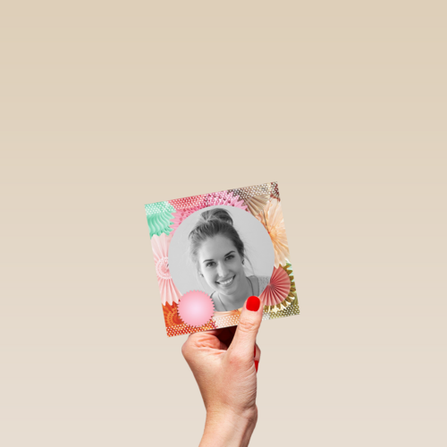 fotokaart vierkant gefeliciteerd met je verjaardag