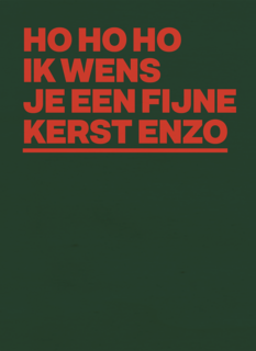 kerstkaart hohoho ik wens je fijne kerst enzo