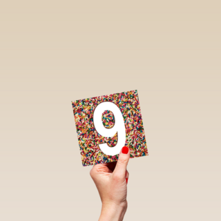 prodo design 9 jaar confetti ballen