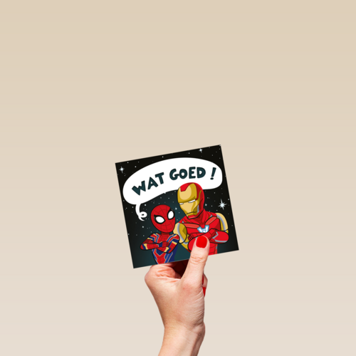 Compliment kaart Avengers Wat goed