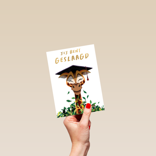 Folio geslaagd kaart giraf