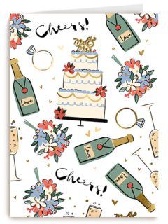 Love Story Cheers cake