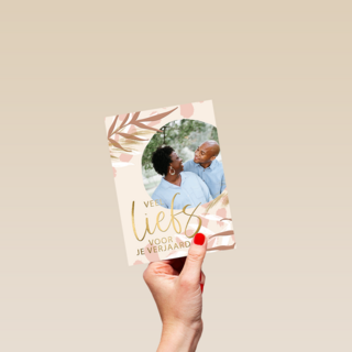 Verjaardagskaart veel liefs met foto