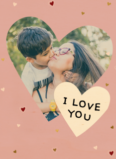 zomaar fotokaart hart i love you