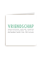 vriendschap tekst kaart