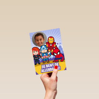 Marvel kaart jij bent de allerbeste