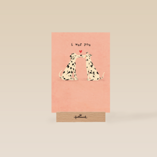 Valentijnskaart Grappig I wuf you