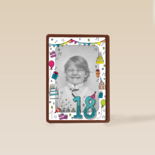 fotokaart 18 jaar geworden